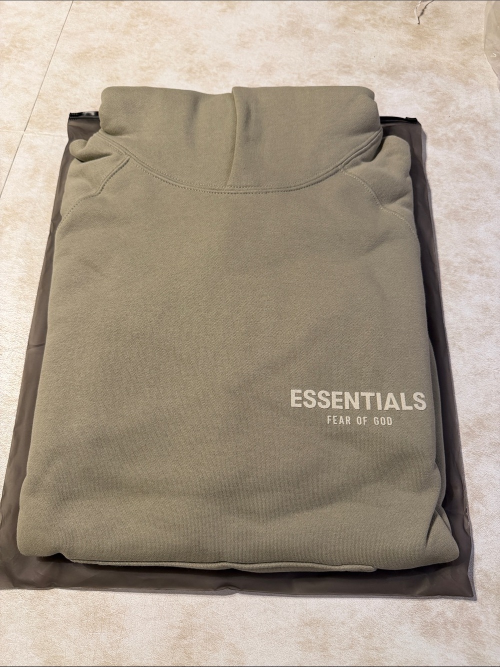 Sea Foam Fear of God Essentials Hoodie